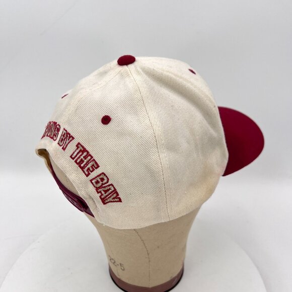 San Francisco 49ers Champion by the Bay NFL One Fits Red White Snapback Hat Cap - Picture 5 of 9